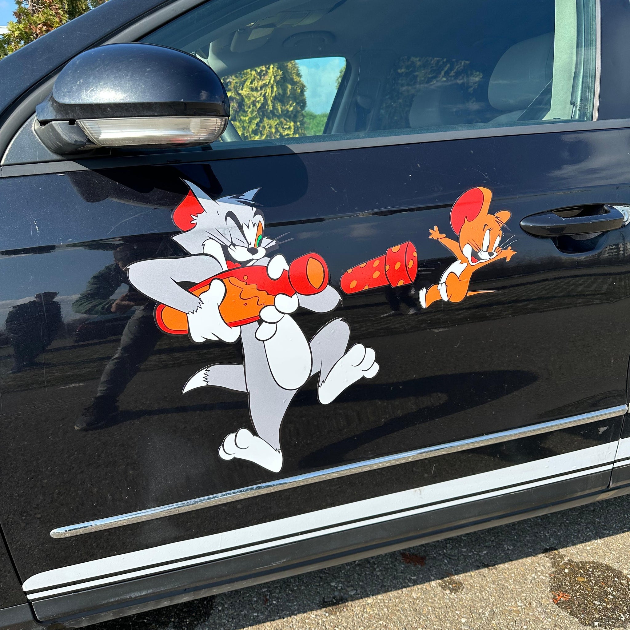 Sticker Tom & Jerry catapulta