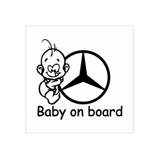 Sticker Baby on board Mercedes