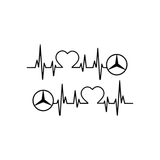 Set 2 stickere Mercedes Pulse