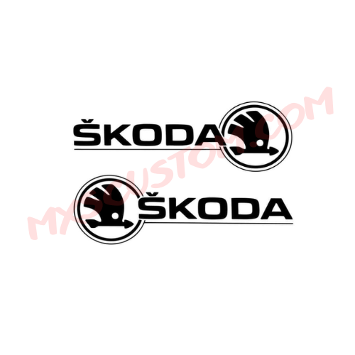 Set 2 stickere Skoda