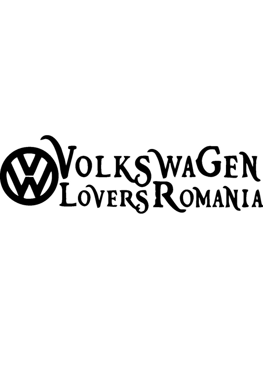 Sticker Volkswagen Lovers Romania