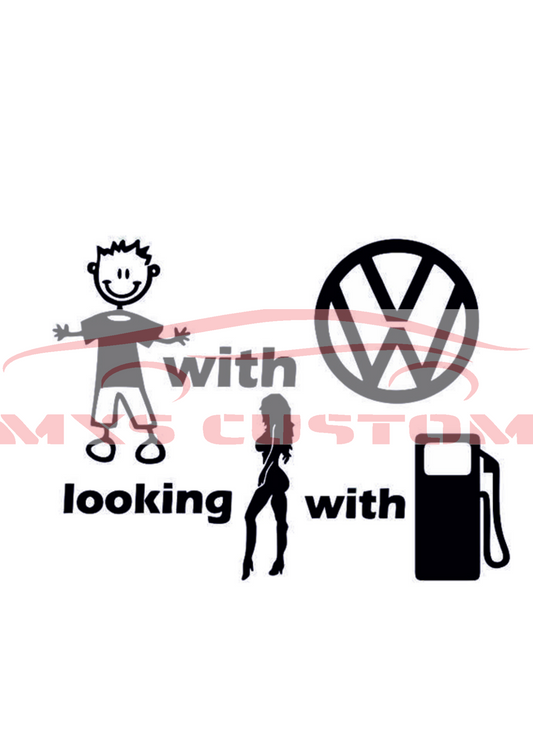 Sticker Volkswagen gas