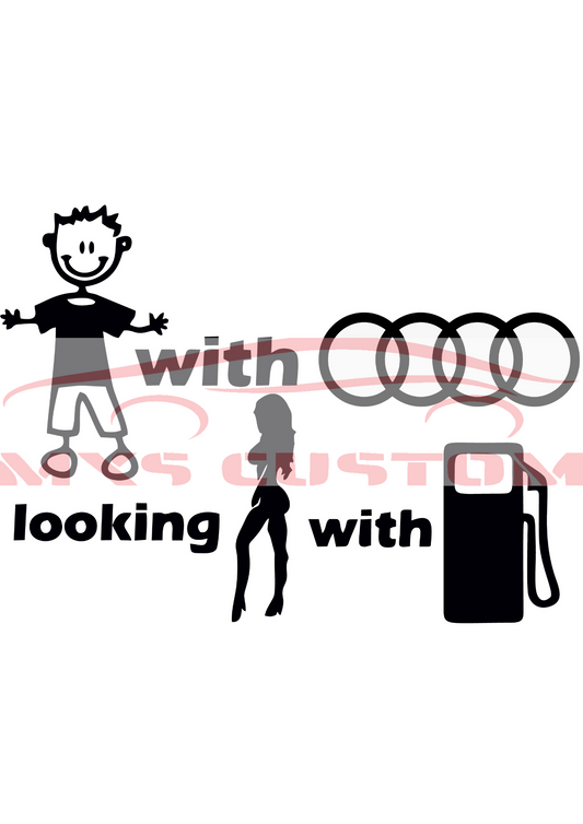 Sticker Audi gas