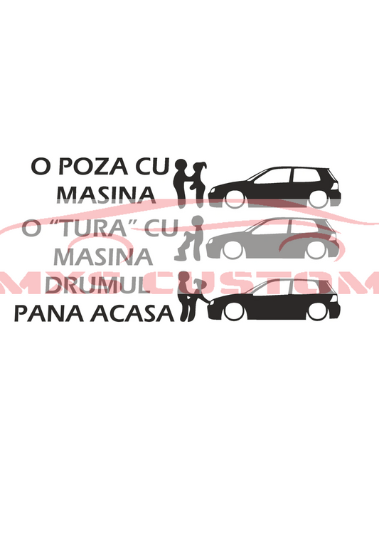 Sticker o tura Volkswagen Golf 4