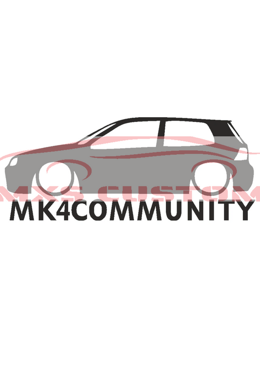 Sticker Volkswagen Golf 4 Community