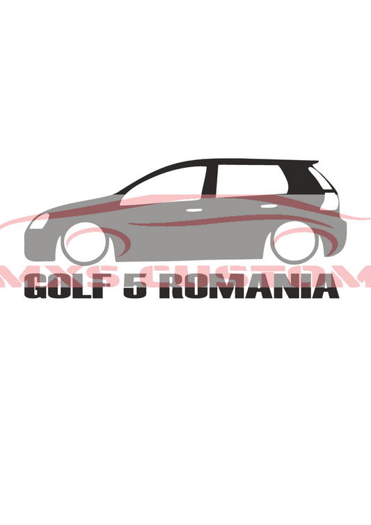 Sticker Golf 5 Romania