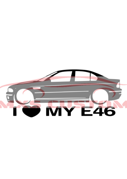 Sticker BMW E46 V3