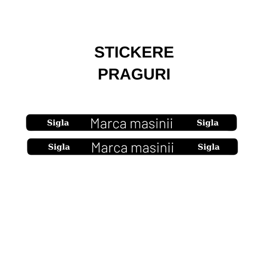 Set 2 stickere prag personalizate