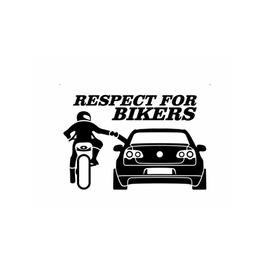 Sticker Respect for bikers Volkswagen