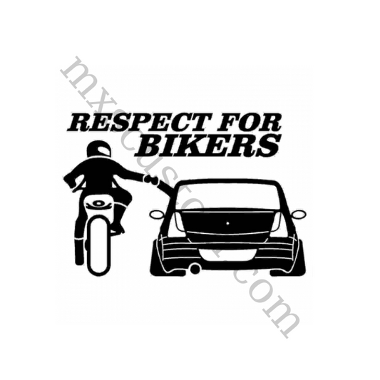 Sticker Respect for bikers Logan