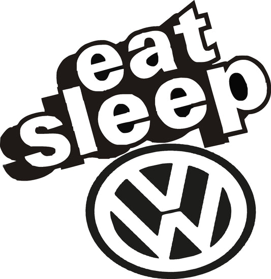 Sticker EAT SLEEP VOLKSWAGEN