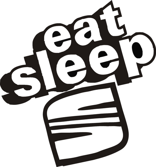 Sticker EAT SLEEP SEAT