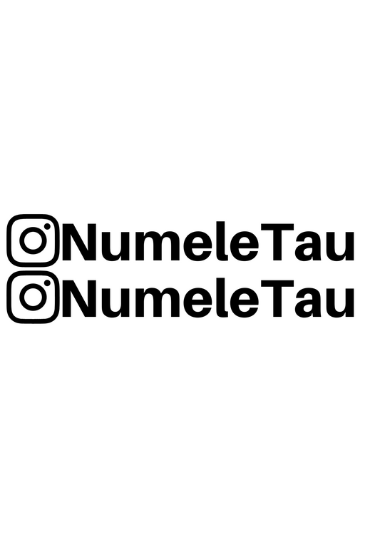 Set 2 stickere Instagram Personalizate cu Numele Tau