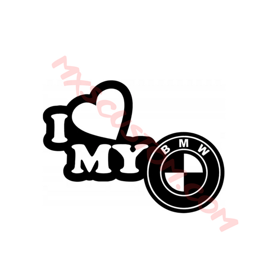 Sticker I love my BMW