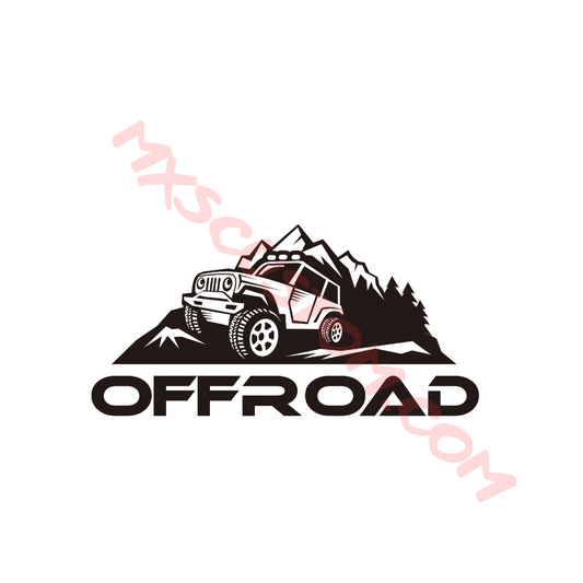 Sticker Off-road mountain v2