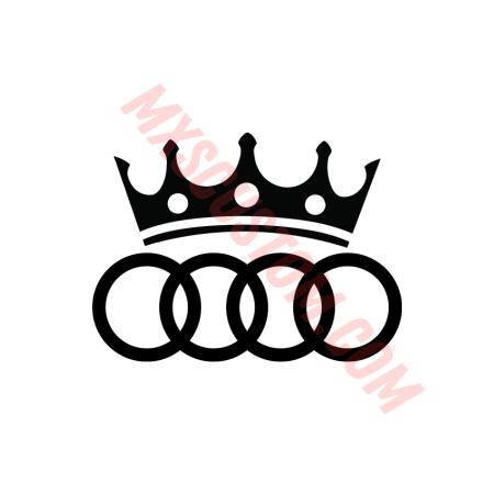 Sticker Audi coroana
