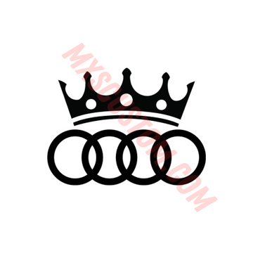 Sticker Audi coroana