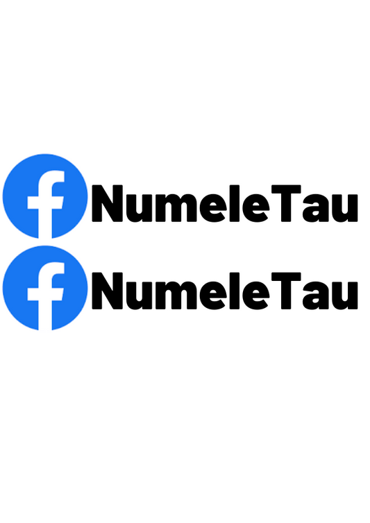 Set 2 Stickere Facebook Personalizate cu Numele Tau