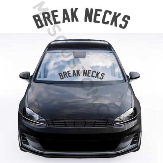 Sticker BREAK NECKS