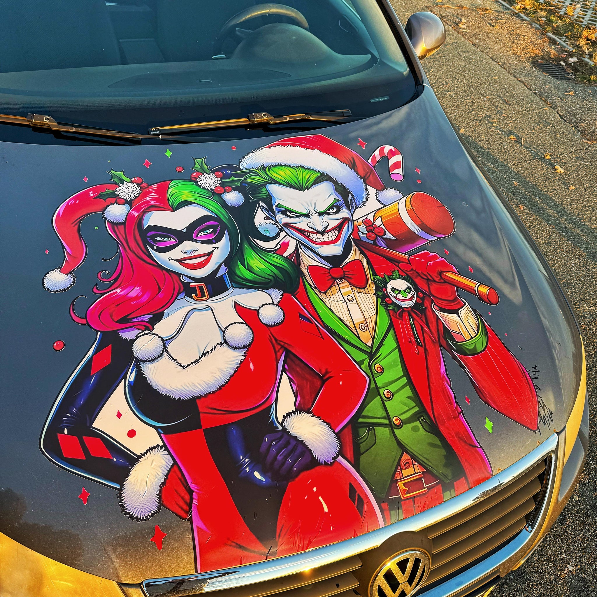 Sticker Joker & Harley Queen editia de Craciun