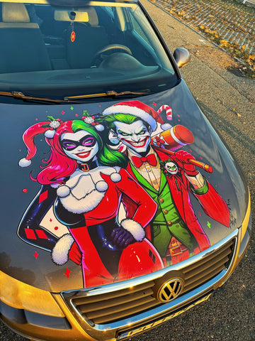 Sticker Joker & Harley Queen editia de Craciun