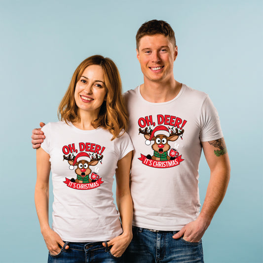 Set tricouri cuplu Oh Deer