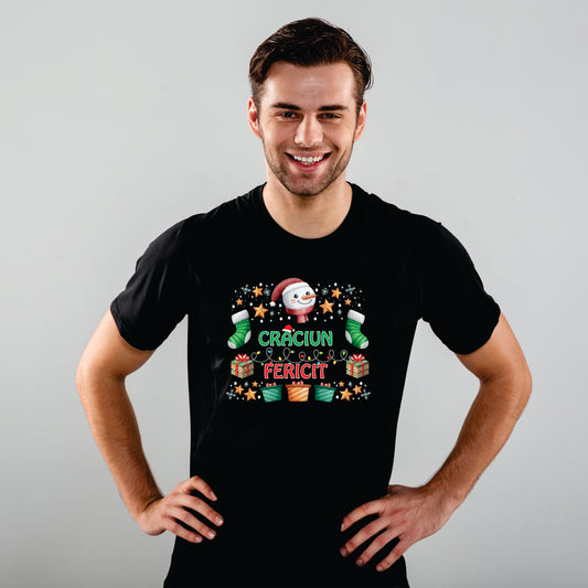 Tricou Barbat Craciun Fericit