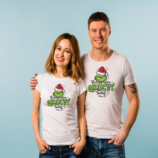 Set tricouri cuplu Grinchy