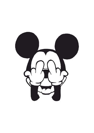 Sticker fuck mickey