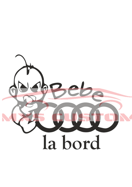 Stickers BÉBÉ A BORD AUDI