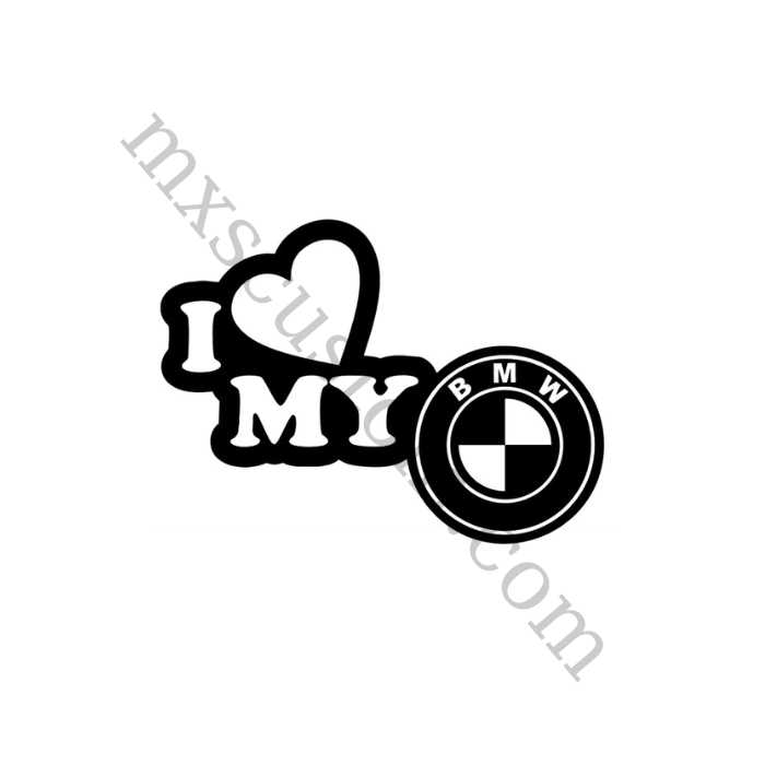 Sticker I love my BMW