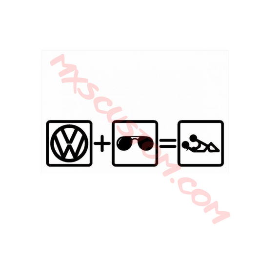 Sticker Volkswagen fuck